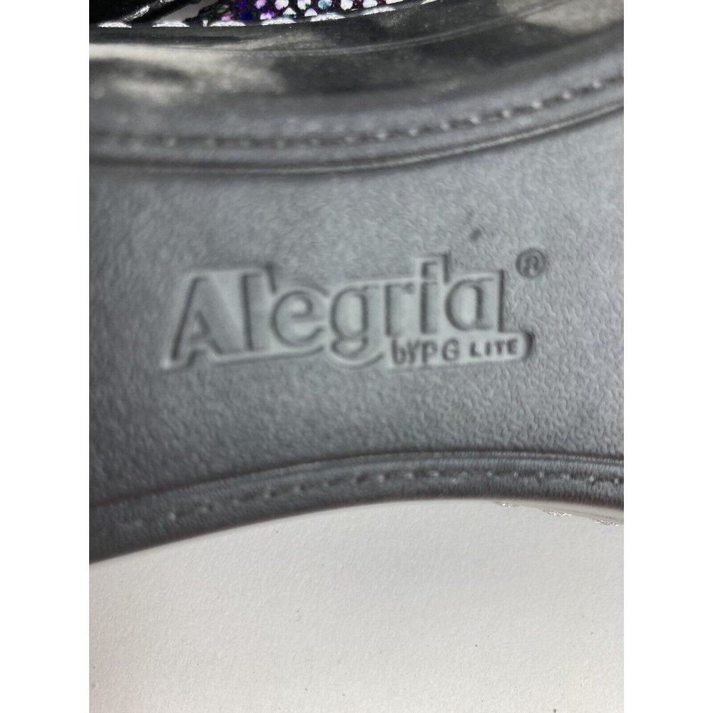 *Alegria Double Strap Comfort Sandal Slide Womens 39 Croc Embossed Leather Shoes - Picture 12 of 14